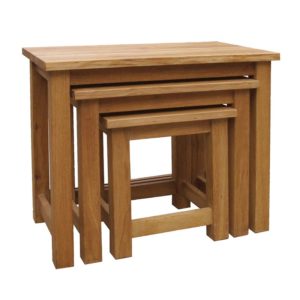 Brooklyn Oak Nest Of 3 Tables