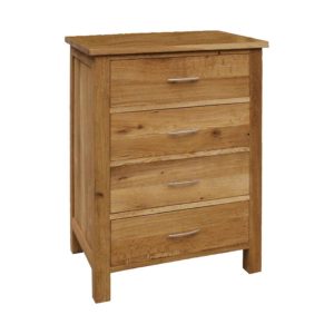 Brooklyn Oak 4 Drawer Narrow Chest